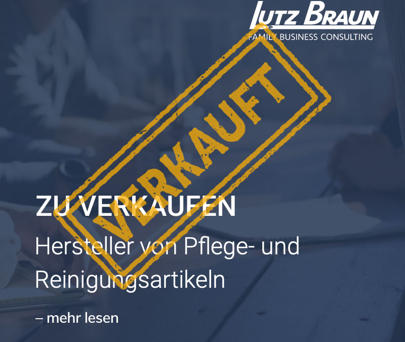 KMU Chemie: Hersteller von Pflege- und Reinigungsartikeln, Umsatz 0,5-1 Mio. Euro